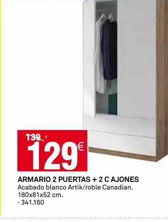 Bricoking Armario 2 puertas + 2 cajones oferta