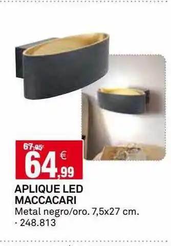 Bricoking Aplique led maccacari oferta