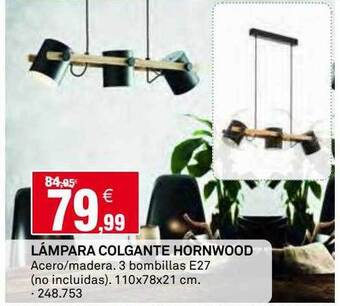 Bricoking Lámpara colgante hornwood oferta