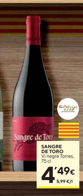 Caprabo Sangre de toro vi negre torres oferta