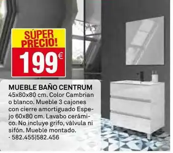 Bricoking Mueble baño centrum oferta
