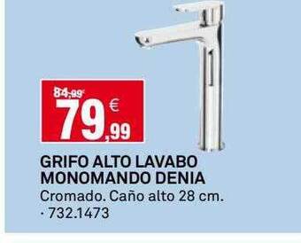 Bricoking Grifo alto lavabo monomando denia oferta
