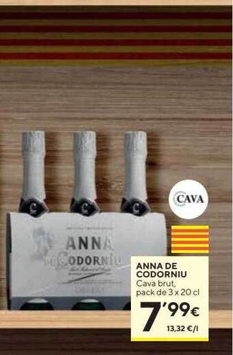 Caprabo Anna de codorniu cava brut oferta