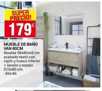 Bricoking Mueble de baño van 80cm oferta