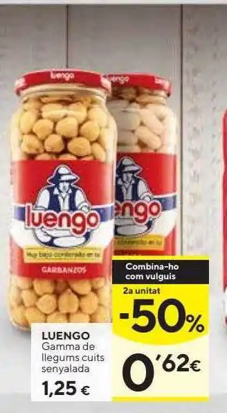Caprabo 2a unitat -50% luengo gamma de llegums cuits senyalada oferta