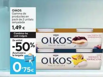 Caprabo Oikos gamma de productes oferta