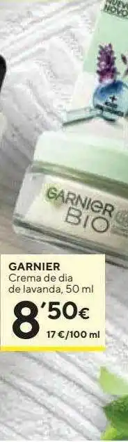 Caprabo Garnier crema de dia de lavanda oferta