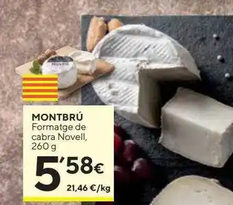 Caprabo Montbrú formatge de cabra novell oferta