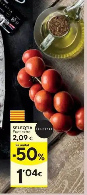 Caprabo Seleqtia fuet extra oferta