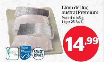 La Sirena Llom de lluç austral premium pack 4 oferta