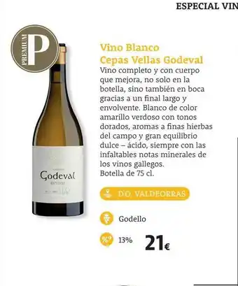 Supermercados Sánchez Romero Vino blanco cepas vellas godeval oferta