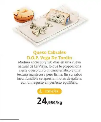Supermercados Sánchez Romero Queso cabrales d.o.p. vega de tordín oferta
