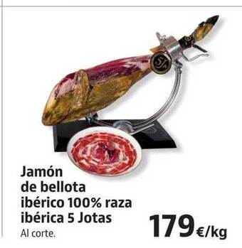 Supermercados Sánchez Romero Jamón de bellota ibérico 100% raza ibérica 5 jotas oferta