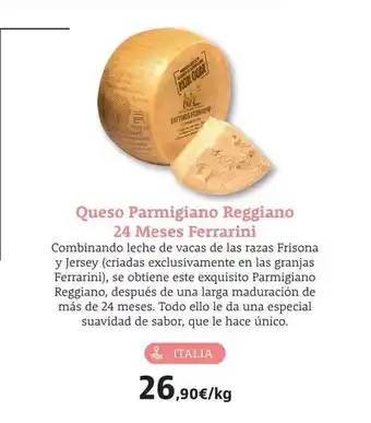 Supermercados Sánchez Romero Queso parmigiano reggiano 24 meses ferrarini oferta