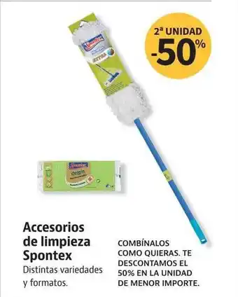 Supermercados Sánchez Romero 2a unidad -50% accesorios de limpieza spontex oferta