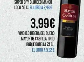 Claudio Vino d.o. ribera del duero mayor de castilla tinto roble oferta
