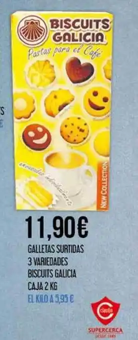 Claudio Galletas surtidas 3 variedades biscuits galicia oferta