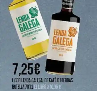 Claudio Licor lenda galega de café o hierbas oferta