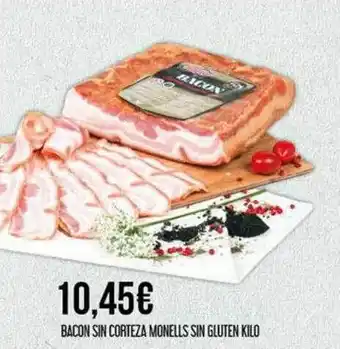 Claudio Bacon sin corteza monells sin gluten oferta