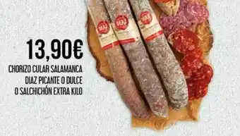 Claudio Chorizo cular salamanca diaz picante o dulce o salchichón extra oferta