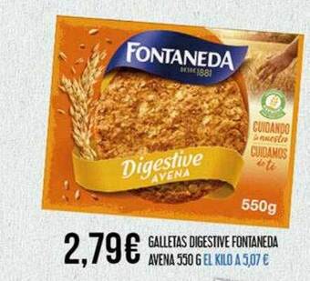 Claudio Galletas digestive fontaneda avena oferta