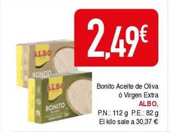 Masymas Bonito aceite de oliva ó virgen extra albo oferta
