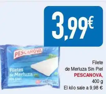 Masymas Filete de merluza sin piel pescanova el kilo oferta