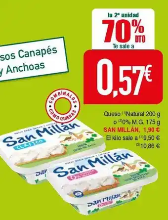 Masymas La 2a unidad 70% dto queso natural san millán oferta