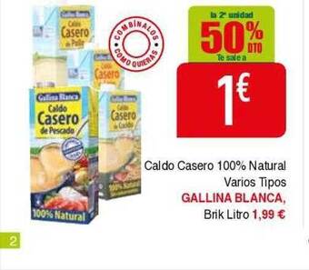 Masymas La 2a unidad 50% dto caldo casero 100% natural varios tipos gallina blanca oferta