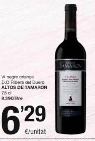 SPAR Fragadis Vi negre criança d.o. ribera del duero altos de tamaron oferta