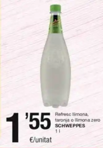 SPAR Fragadis Refresc llimona, taronja o llimona zero schweppes oferta