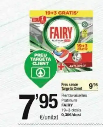 SPAR Fragadis Rentavaixeles platinum fairy oferta