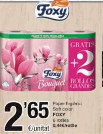 SPAR Fragadis Paper higiènic soft color foxy oferta