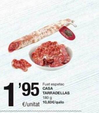 SPAR Fragadis Fuet espetec casa tarradellas oferta