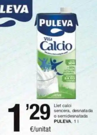 SPAR Fragadis Llet calci sencerea, desnatada o semidesnatada puleva oferta
