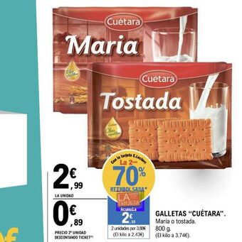 E.Leclerc Galletas cuétara oferta