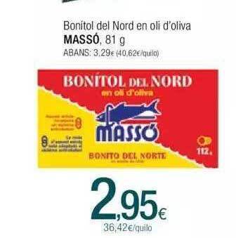 Condis Bonitol del nord en oli d'oliva massó oferta