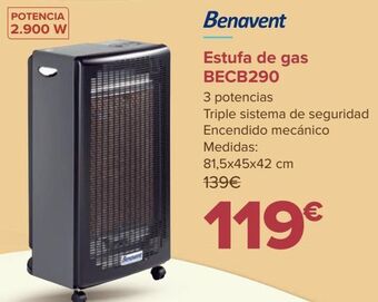 Carrefour Estufa de gas becb290 benavent oferta