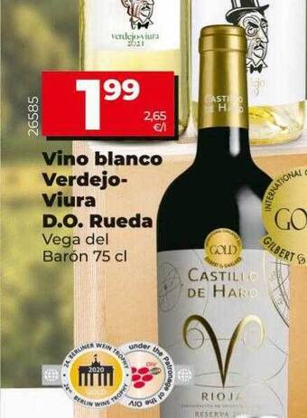 Dia Vino blanco verdejo-viura d.o. rueda oferta