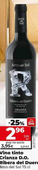 Dia Vino tinto crianza d.o. ribera del duero oferta
