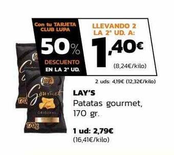 Supermercados Lupa Lay's patatas gourmet oferta