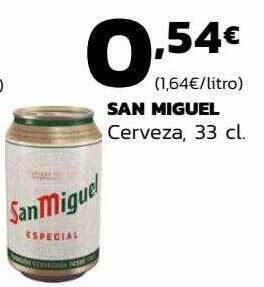 Supermercados Lupa San miguel cerveza 33 cl oferta