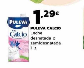 Supermercados Lupa Puleva calcio leche desnatada o semidesnatada oferta