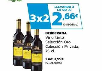 Supermercados Lupa Berberana vino tinto selección oro colección privada oferta