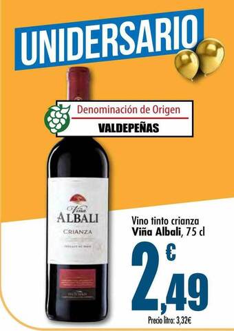 Unide Supermercados Vino tinto crianza viña albali oferta