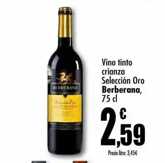 Unide Supermercados Vino tinto crianza selecciónb oro berberana oferta