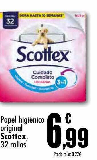 Unide Supermercados Papel higiénico original scottex 32 rollos oferta