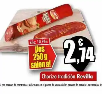 Unide Supermercados Chorizo tradición revilla oferta