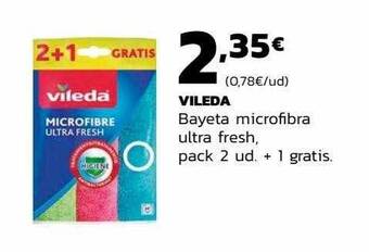 Supermercados Lupa Vileda bayeta microfibra ultra fresh oferta