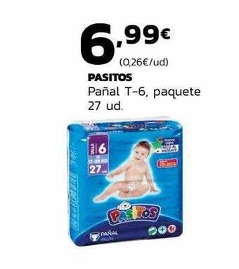Supermercados Lupa Pasitos pañal t-6 oferta